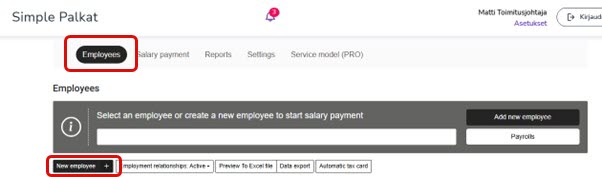 EN Easor App - Simple Salaries - New Employee
