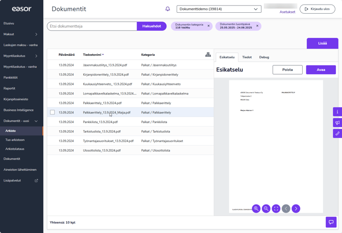 FI Dokumentit - Arkisto - Esikatselu
