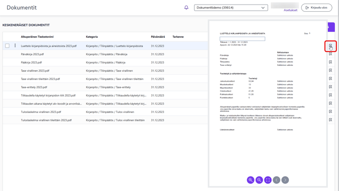 FI Dokumentit - Tuo arkistoon - Esikatselu
