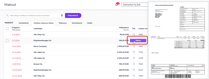 FI Maksut - One click pay