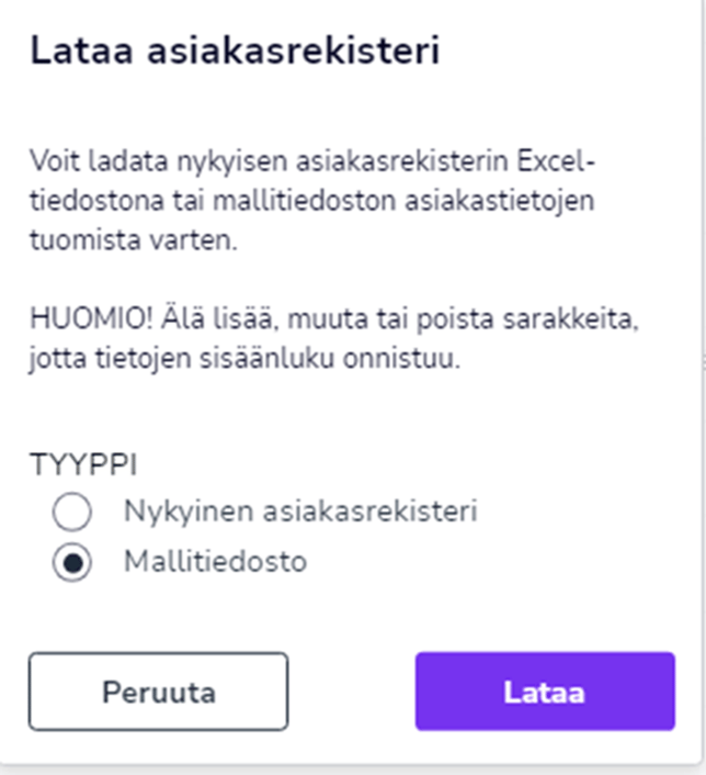 FI Myyntilaskutus - Asiakkaat - Lataa asiakasrekisteri 260424