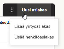 FI Myyntilaskutus - Asiakkaat - Uusi asiakas valikko 291225