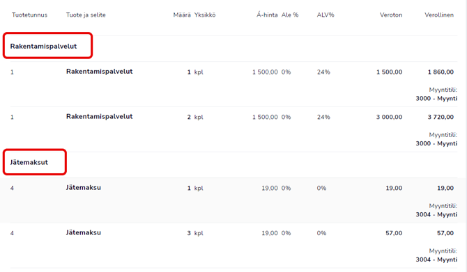 FI Myyntilaskutus - Laskut - Otsikko 250424