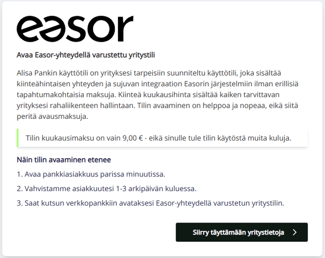 FI Pankkitilit - Hae Alisa Pankin tiliä - Nettisivu