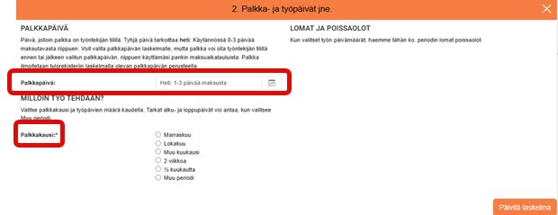 FI Simple Palkat - Palkkakausi