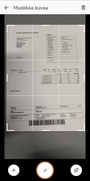 FI Easor App mobiili - Muokkaa tositekuvaa