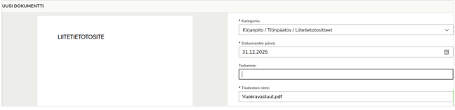 Liitetietotosite