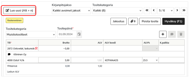 uusi-tosite-tiliointinakymasta-luo-uusi