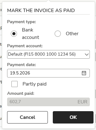 EN Payments - Mark invoice as paid