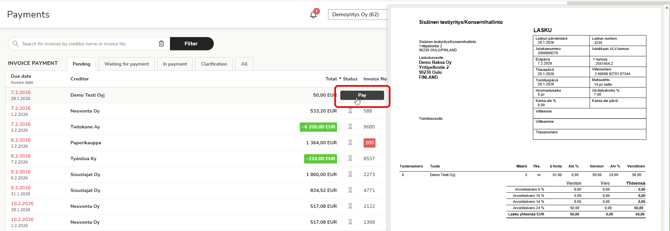 EN Payments - One click pay