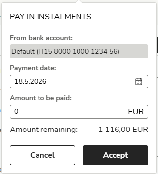 EN Payments - Pay in instalments