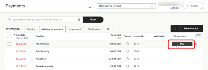 EN Payments - Pay