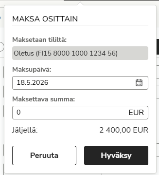 FI Maksut - Maksa osittain