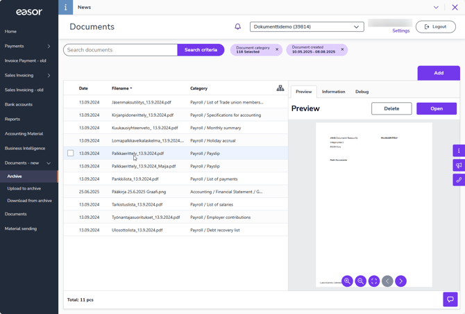 EN Documents - Archive - Preview