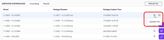EN Documents - Download archive - Update file