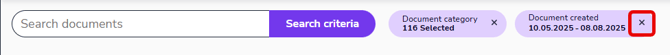 EN Documents - Search criteria - Remove