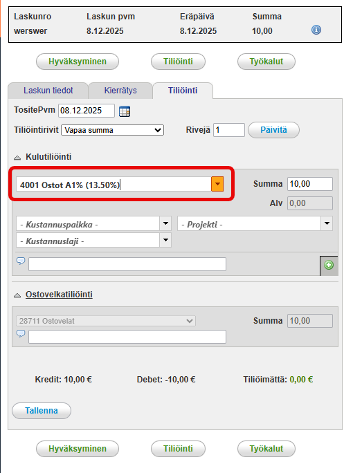 FI Ostolaskut Tiliöinti 081225