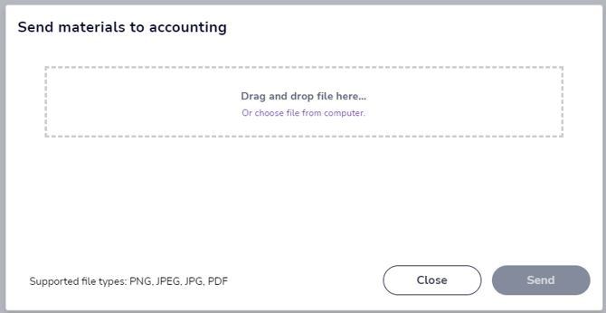 EN Material sending - Send materials to accounting 040624