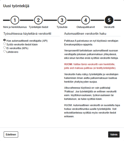 FI Pro Palkat Palkanlaskija - Työntekijät - Uusi työntekijä 5