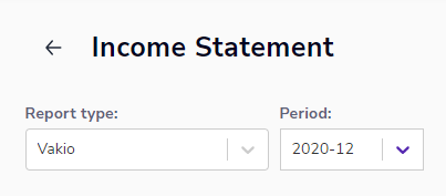 EN Reports - Income statement - Report type and Period 270524