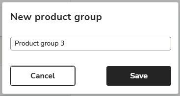EN Easor App - Sales invoicing - Product register - New product group