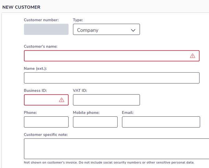 EN Sales Invoicing - Customers - New customer form Part 1 130524