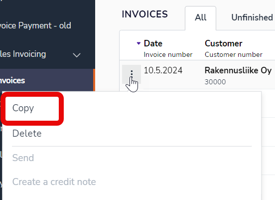 EN Sales Invoicing - Invoices - Three dot menu on invoice row - Copy 100524