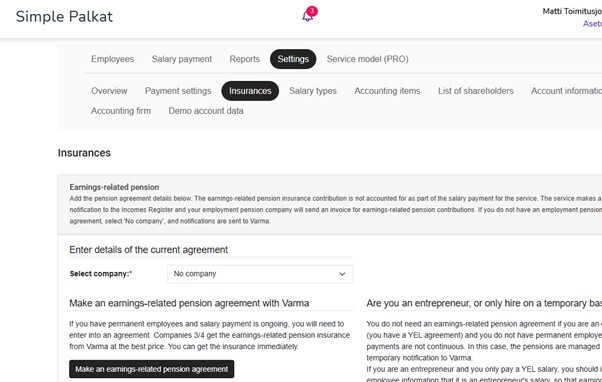 EN Easor App - Simple Salaries - Insurances