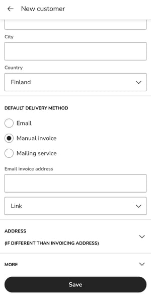 EN Easor App mobile - Customers - New customer 2
