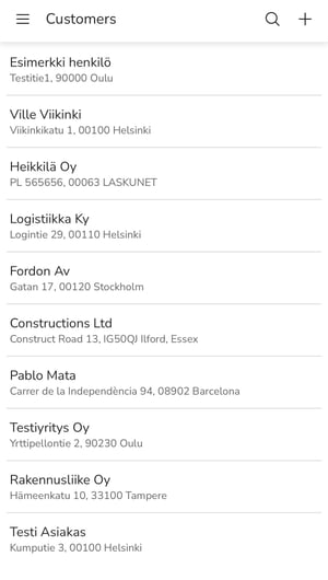 EN Easor App mobile - Customers