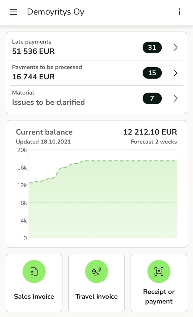 EN Easor App mobile - Home