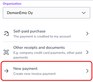 EN Receipt or payment New payment 100424
