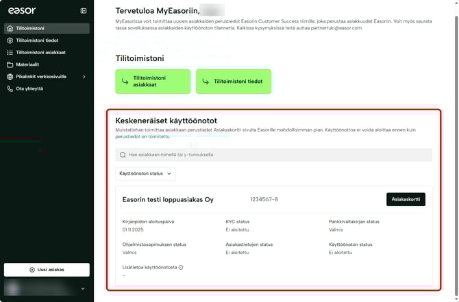 FI Etusivu - Keskeneräiset käyttöönotot