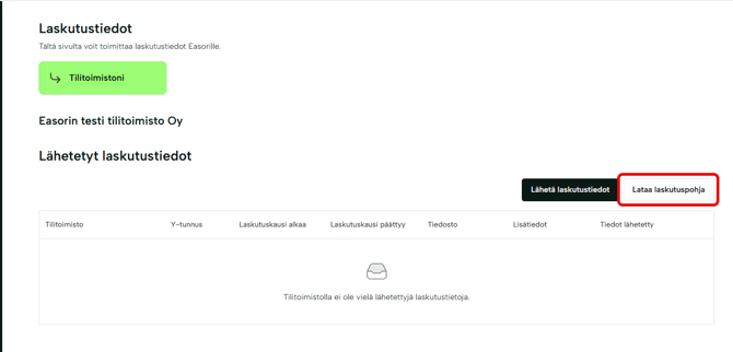 FI Laskutustiedot - Lataa laskutuspohja