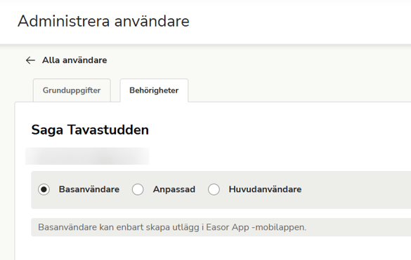 Sv-SE Inställningar - Administrera användare - Behörigheter