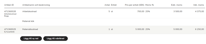 SV-SE-Easor App-Kundafkturering-Husfaktura-Rubrikrad