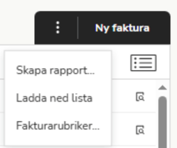 SV-SE-Easor App-Kundfakturering-Faktura-Meny-skapa-rapport