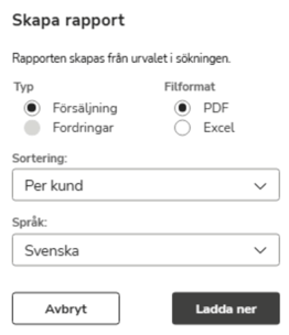SV-SE-Easor App-Kundfakturering-Faktura-Skapa-rapport