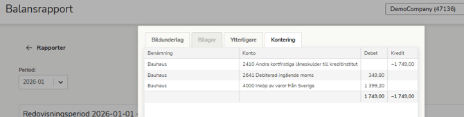 SV-SE-Easor App-Rapporter-Balansrapport-Se verifikat