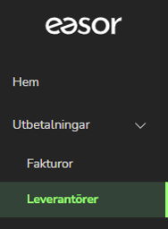 SV-SE-Easor App-Utbetalningar-Leverantörsfaktura-Leverantörer
