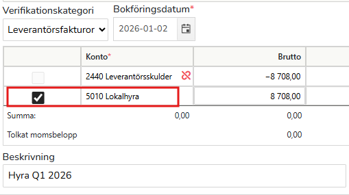 SV-SE-Partner-Kom igång-Funktioner-Periodisering-bocka-i-kostnadskonto