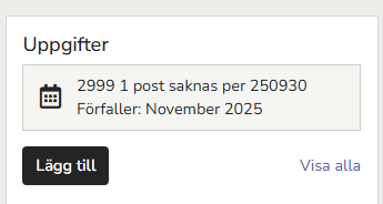SV-SE-Partner-Löpande-bokföring-Inför arbete-Uppgifter 1