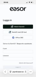 SV-SE-Partner-Easor payroll-Anställd-logga in i mobilen 1