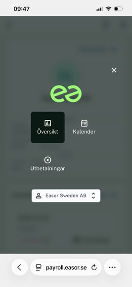 SV-SE-Partner-Easor payroll-Anställd-logga in i mobilen 2