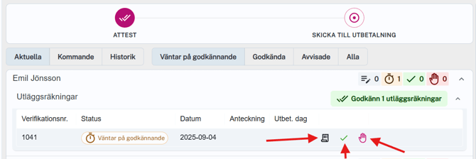 SV-SE-Partner-Easor Payroll-ChefAttestant-Attestera utlägg och tid 3